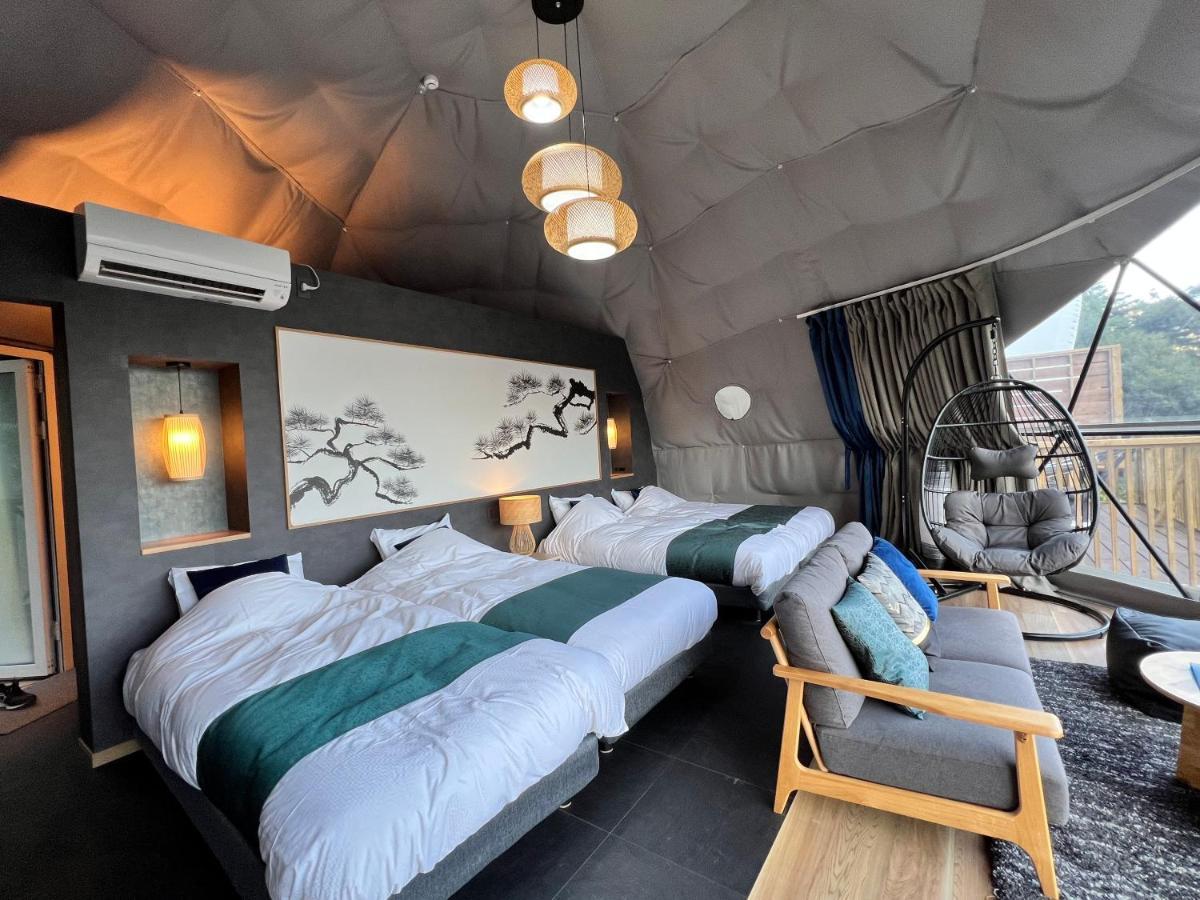 Mt.Fujiグランピングテラス　嶺乃華 Hotel Fujikawaguchiko Ngoại thất bức ảnh